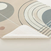 Minimalistische Abstracte Sherpa-deken Sherpa Deken (3/4)