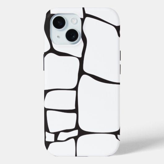 Minimalistische Abstracte Steenpatroon Case-Mate iPhone Case (Achterkant)