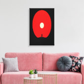 Minimalistische Abstracte Sunset Silhouette Art Canvas Afdruk (Insitu (Woonkamer))