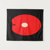 Minimalistische Abstracte Sunset Silhouette Art Wandkleed (Voorkant (horizontaal))