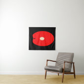 Minimalistische Abstracte Sunset Silhouette Art Wandkleed (In Situ (horizontaal))