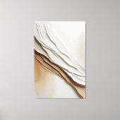 Minimalistische Abstracte vloeiende texturen Canvas Afdruk (Voorkant)