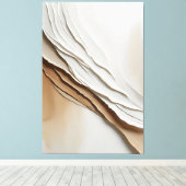 Minimalistische Abstracte vloeiende texturen Canvas Afdruk (Insitu (Houten vloer))