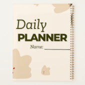 Minimalistische Abstracte Vormen Dagelijkse Planne Planner (Achterkant)