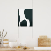 Minimalistische abstracte vormen poster (Keuken)