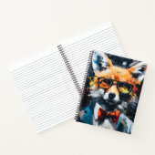 minimalistische Abstracte vos Notitieboek (Binnen)