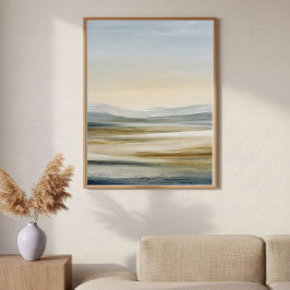 Minimalistische abstracte wandkunst met rollend te poster