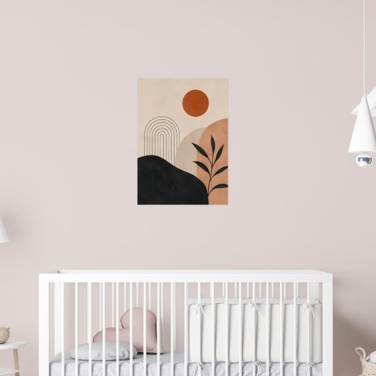 Minimalistische Abstracte Wandkunst Print Neutrale (Kinderkamer 2)