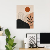 Minimalistische Abstracte Wandkunst Print Neutrale (Thuiskantoor)