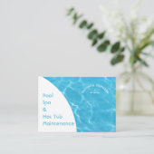 Minimalistische Abstracte zwembad water rimpelt ma Visitekaartje (Staand voorkant)