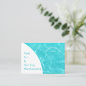 Minimalistische Abstracte zwembad water rimpelt ma Visitekaartje (Staand voorkant)
