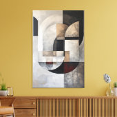 Minimalistische abstractie canvas afdruk (Insitu (Woonkamer))