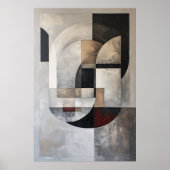 Minimalistische abstractie poster (Voorkant)