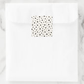 Minimalistische accentkussen met polka stippen - M Vierkante Sticker (Tas)