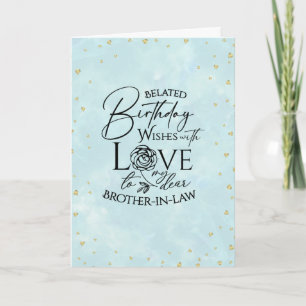 Minimalistische Achtergebleven Verjaardag Schoonbr Kaart