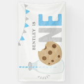 Minimalistische achtergrond voor melk en koekjes spandoek (Verticaal)