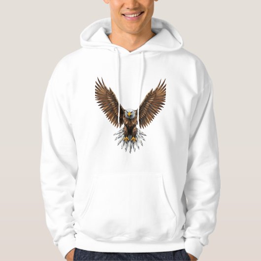 minimalistische adelaar hoodie (Voorkant)