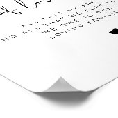 Minimalistische ADELLA-generatie voor liefdeswedde Poster (Hoek)