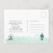 Minimalistische adreswijziging Boho Planten Bewege Aankondigingskaart (Achterkant)