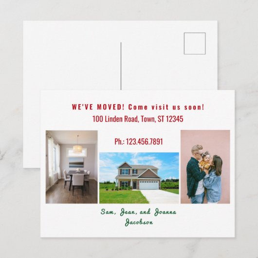 Minimalistische afbeelding 3 Foto's die we hebben  Briefkaart (Voorkant / Achterkant)