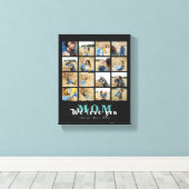 Minimalistische afbeelding We houden van je moeder Canvas Afdruk (Insitu (Houten vloer))