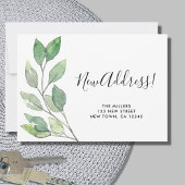 Minimalistische afbraak We hebben nieuwe adresverp Aankondiging