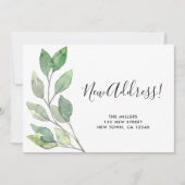 Minimalistische afbraak We hebben nieuwe adresverp Aankondiging (Voorkant)