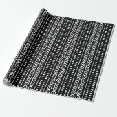 Minimalistische Afrikaanse print inpakpapier (Uitgerold)