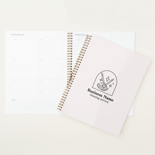 Minimalistische afspraak voor schoonmaakdiensten i planner (Display)
