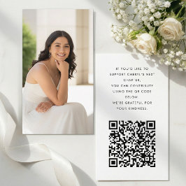 Minimalistische afstudeerfonds QR bijlage kaart