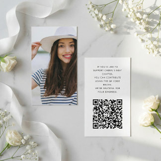 Minimalistische afstudeerfonds QR bijlage kaart