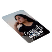 Minimalistische afstudeerfoto-magneet – Aangepaste Magneet (Rechterzijde)