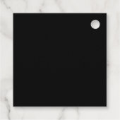 Minimalistische afstudeerhoed Zwart & Wit Afstuder Bedankjes Labels (Achterkant)
