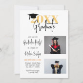 Minimalistische afstudeerpartijklasse van 2024 Col Kaart (Voorkant)