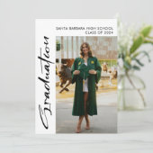 Minimalistische Afstuderen aankondiging, meerdere  Kaart (Staand voorkant)