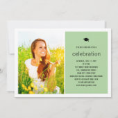 Minimalistische Afstuderen foto Eenvoudige GraduPa Kaart (Achterkant)