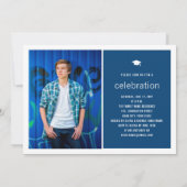 Minimalistische Afstuderen foto Eenvoudige GraduPa Kaart (Achterkant)