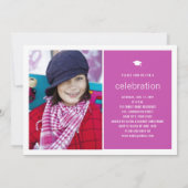 Minimalistische Afstuderen foto Eenvoudige GraduPa Kaart (Achterkant)