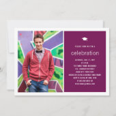 Minimalistische Afstuderen foto Eenvoudige GraduPa Kaart (Achterkant)