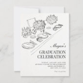 Minimalistische afstuderen kaart (Voorkant)