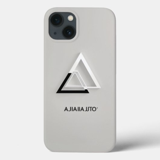 Minimalistische "Ajia" Shop Logo iPhone Case (Achterkant)