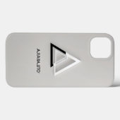 Minimalistische "Ajia" Shop Logo iPhone Case (Achterkant (horizontaal))
