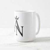 Minimalistische AK Monogram Koffiemok (Voorkant rechts)