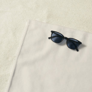 Minimalistische albast van witte effen effen kleur strandlaken