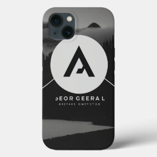 Minimalistische algemene aannemer Logo - zwart-wit Case-Mate iPhone Case