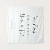 Minimalistische All Events Banner, Aangepaste naam Wandkleed (Voorkant (horizontaal))