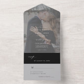 Minimalistische All In One Uitnodiging (Binnen)