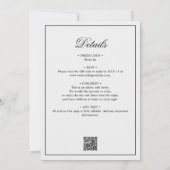 Minimalistische alles-in-één elegante typografie b kaart (Achterkant)