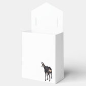 Minimalistische Alpine Chamois berggeit op sneeuw Bedankdoosjes (Geopend)