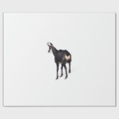 Minimalistische Alpine Chamois berggeit op sneeuw Cadeaupapier (Vlak)